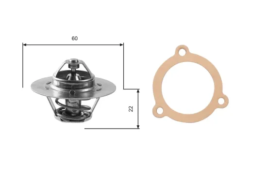 Thermostat, Kühlmittel GATES TH12480G1 Bild Thermostat, Kühlmittel GATES TH12480G1