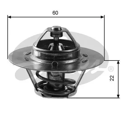 Thermostat, Kühlmittel GATES TH12488G1 Bild Thermostat, Kühlmittel GATES TH12488G1