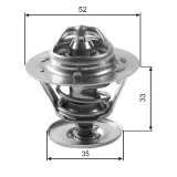 Thermostat, Kühlmittel GATES TH12588G1