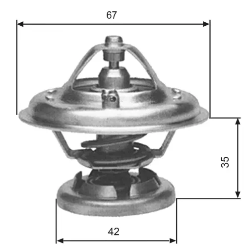 Thermostat, Kühlmittel GATES TH12680G1 Bild Thermostat, Kühlmittel GATES TH12680G1