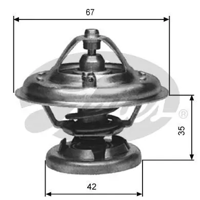 Thermostat, Kühlmittel GATES TH12685G1 Bild Thermostat, Kühlmittel GATES TH12685G1