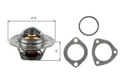 Thermostat, Kühlmittel GATES TH12782G1