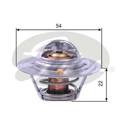 Thermostat, Kühlmittel GATES TH12888G2