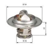 Thermostat, Kühlmittel GATES TH13076G1