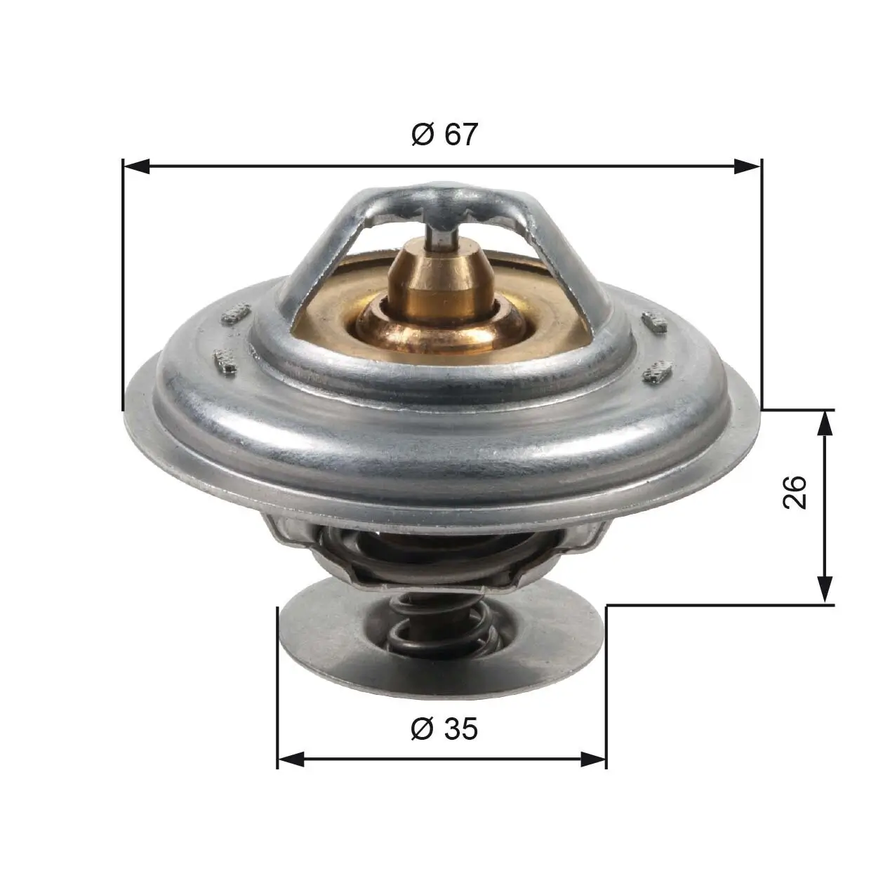 Thermostat, Kühlmittel GATES TH13287G1