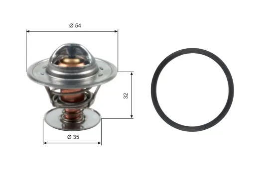 Thermostat, Kühlmittel GATES TH13684G1 Bild Thermostat, Kühlmittel GATES TH13684G1