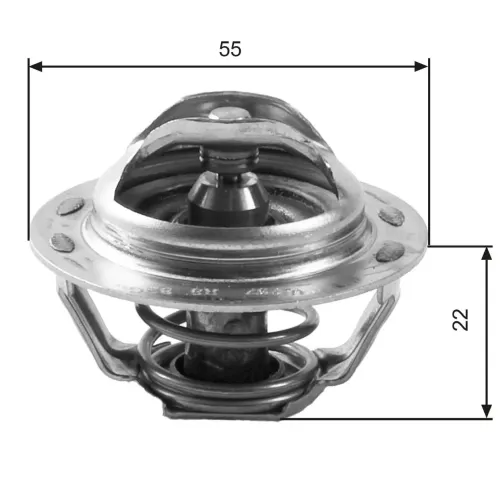 Thermostat, Kühlmittel GATES TH13783G1 Bild Thermostat, Kühlmittel GATES TH13783G1