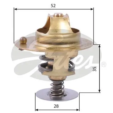 Thermostat, Kühlmittel GATES TH14178G1