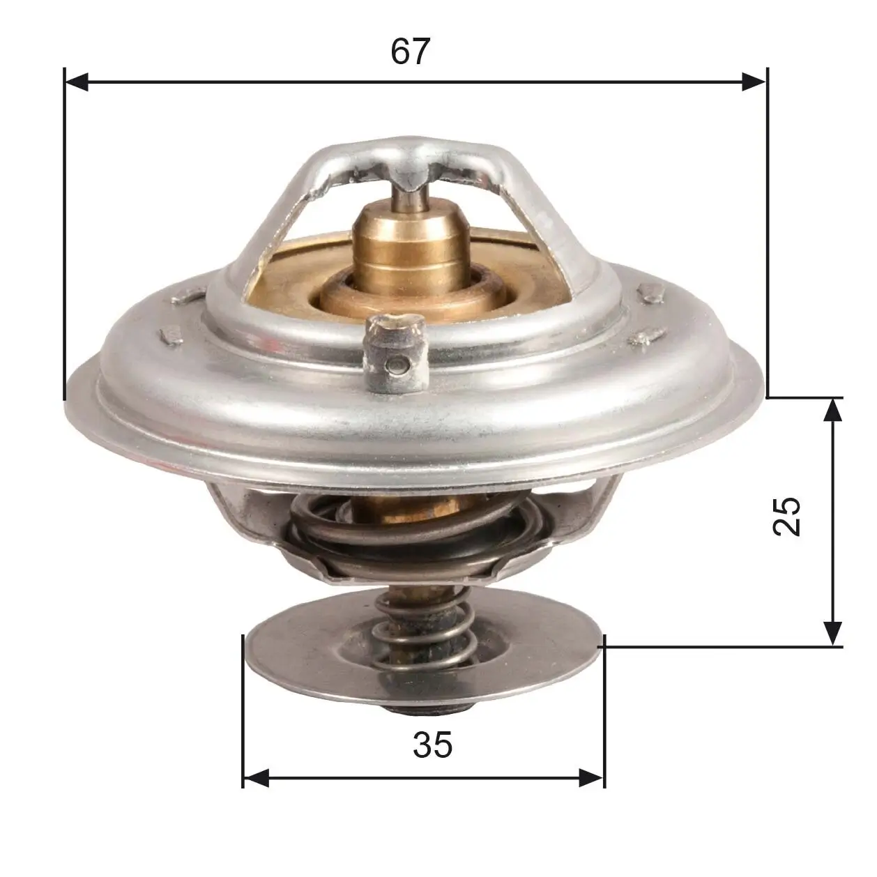 Thermostat, Kühlmittel GATES TH14392G1