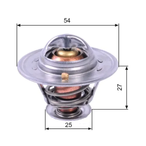 Thermostat, Kühlmittel GATES TH22782G1 Bild Thermostat, Kühlmittel GATES TH22782G1