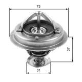 Thermostat, Kühlmittel GATES TH24582G1