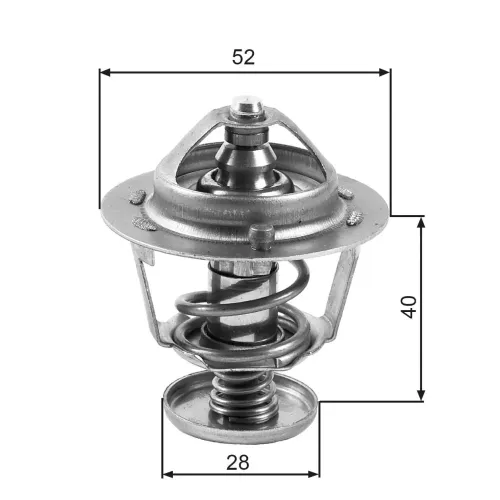 Thermostat, Kühlmittel GATES TH24782G1 Bild Thermostat, Kühlmittel GATES TH24782G1