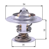 Thermostat, Kühlmittel GATES TH26590G1