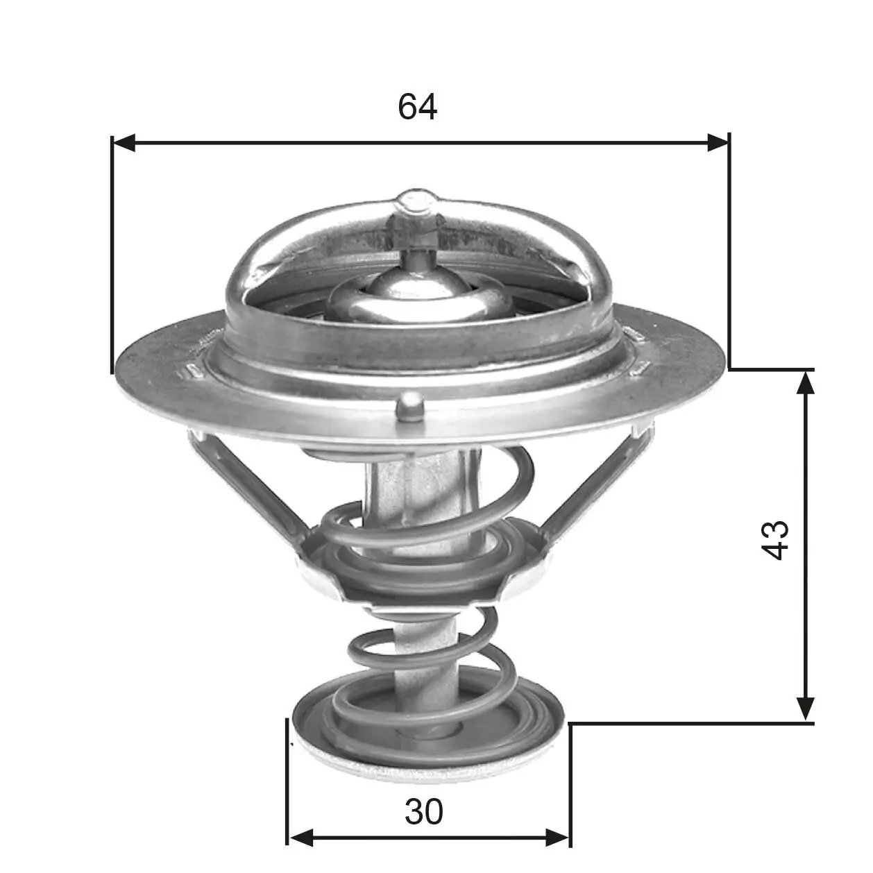 Thermostat, Kühlmittel GATES TH27078G1