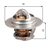 Thermostat, Kühlmittel GATES TH28592G1