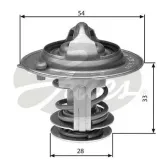 Thermostat, Kühlmittel GATES TH29888G1