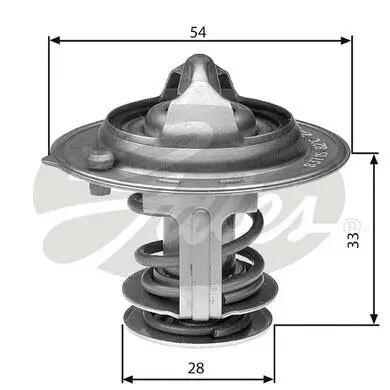 Thermostat, Kühlmittel GATES TH29888G1 Bild Thermostat, Kühlmittel GATES TH29888G1