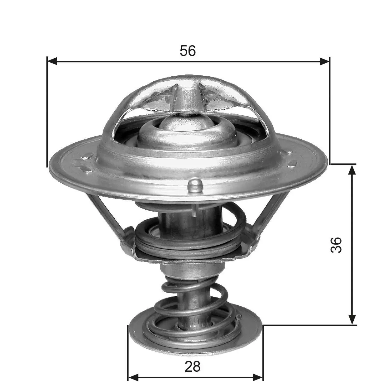 Thermostat, Kühlmittel GATES TH31482G1