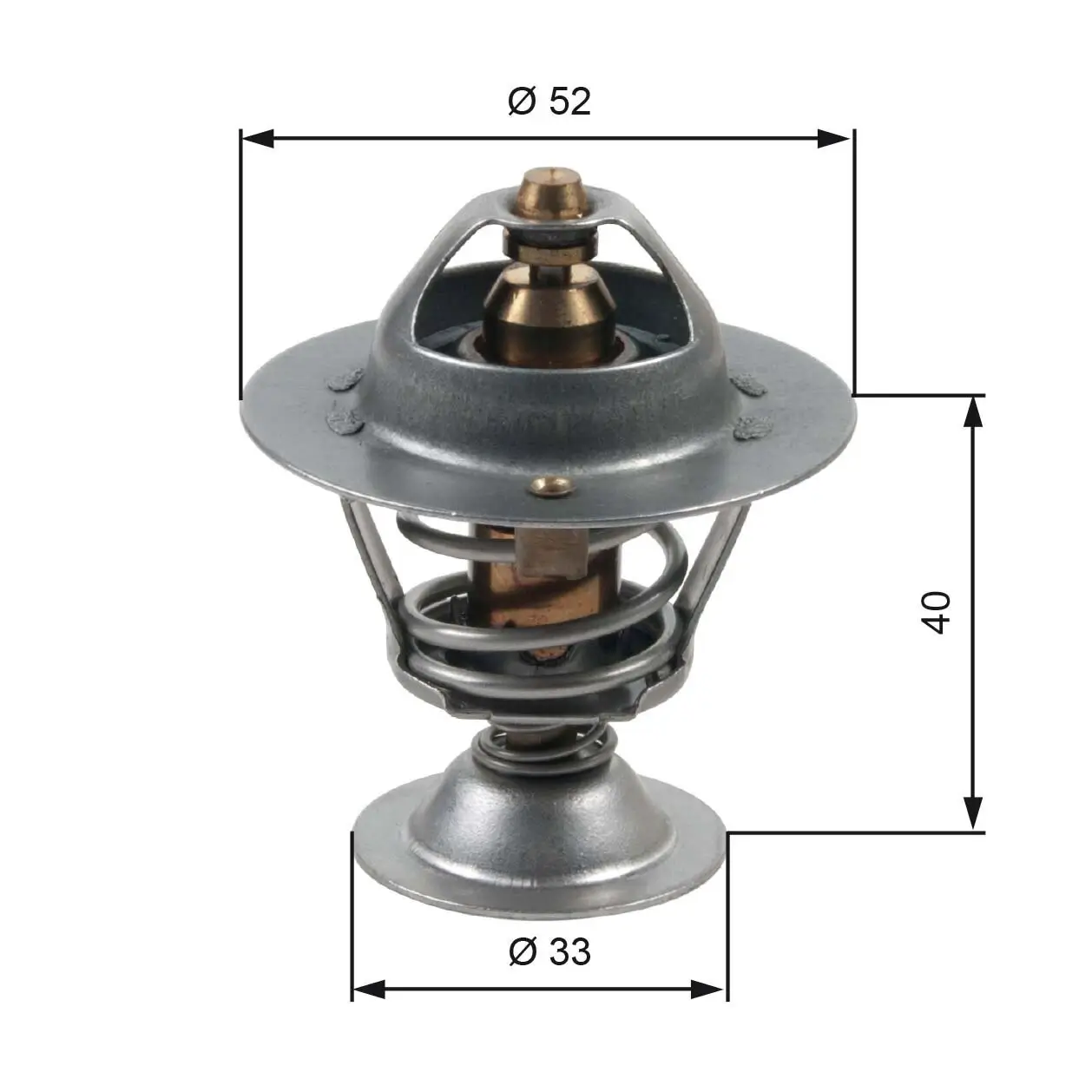 Thermostat, Kühlmittel GATES TH31588G1
