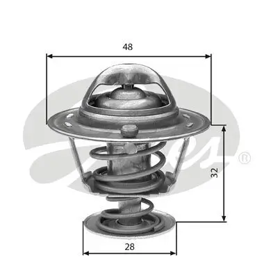 Thermostat, Kühlmittel GATES TH32576G1