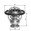 Thermostat, Kühlmittel GATES TH33682G1