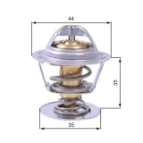 Thermostat, Kühlmittel GATES TH43688G1