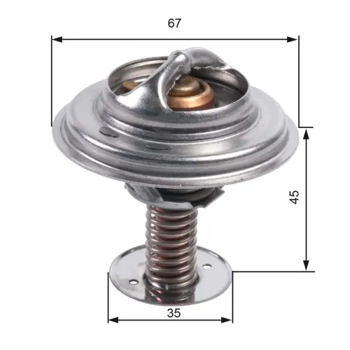 Thermostat, Kühlmittel GATES TH45682G1 Bild Thermostat, Kühlmittel GATES TH45682G1