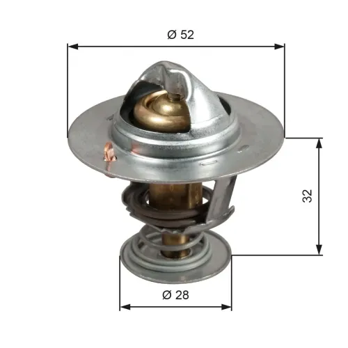 Thermostat, Kühlmittel GATES TH50292G1 Bild Thermostat, Kühlmittel GATES TH50292G1