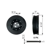 Riemenscheibe, Kurbelwelle GATES TVD1060A