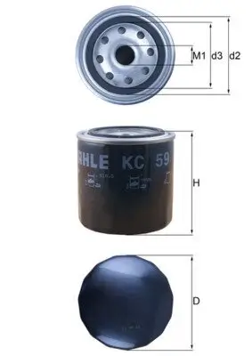 Kraftstofffilter KNECHT KC 59 Bild Kraftstofffilter KNECHT KC 59