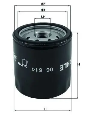 Ölfilter KNECHT OC 614