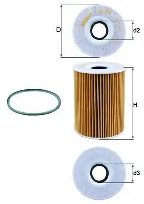Ölfilter KNECHT OX 254D4 Bild Ölfilter KNECHT OX 254D4