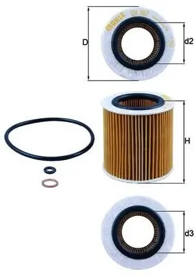 Ölfilter KNECHT OX 387D Bild Ölfilter KNECHT OX 387D
