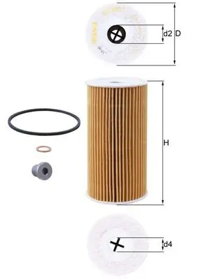 Ölfilter KNECHT OX 365/1D Bild Ölfilter KNECHT OX 365/1D