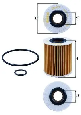 Ölfilter KNECHT OX 413D1