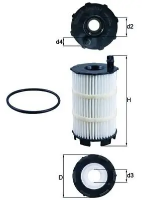 Ölfilter KNECHT OX 350/4D Bild Ölfilter KNECHT OX 350/4D