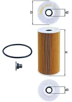 Ölfilter KNECHT OX 377D Bild Ölfilter KNECHT OX 377D