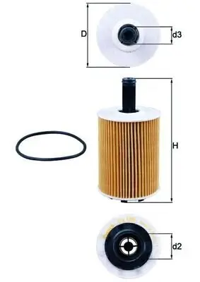 Ölfilter KNECHT OX 188D Bild Ölfilter KNECHT OX 188D