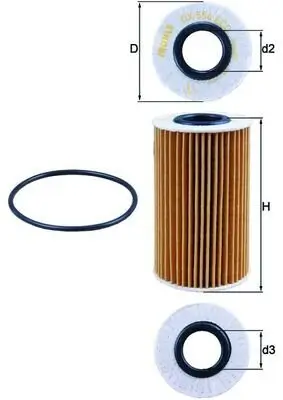 Ölfilter KNECHT OX 554D1 Bild Ölfilter KNECHT OX 554D1