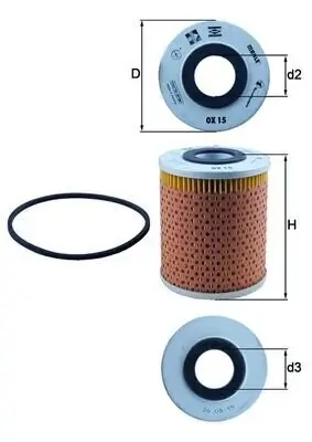 Ölfilter KNECHT OX 15D