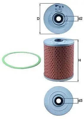 Ölfilter KNECHT OX 79D Bild Ölfilter KNECHT OX 79D