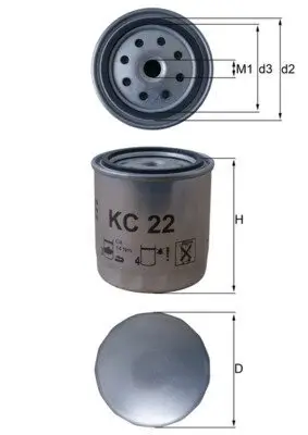 Kraftstofffilter KNECHT KC 22