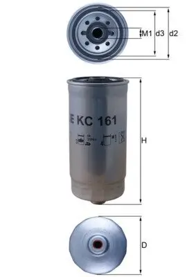 Kraftstofffilter KNECHT KC 161 Bild Kraftstofffilter KNECHT KC 161