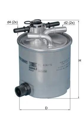 Kraftstofffilter KNECHT KL 404/16