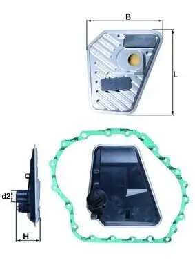 Hydraulikfilter, Automatikgetriebe KNECHT HX 168D Bild Hydraulikfilter, Automatikgetriebe KNECHT HX 168D