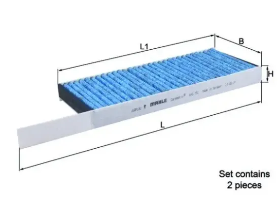 Filter, Innenraumluft KNECHT LAO 751/S Bild Filter, Innenraumluft KNECHT LAO 751/S