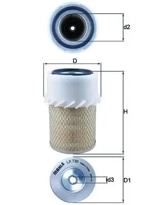 Luftfilter KNECHT LX 730
