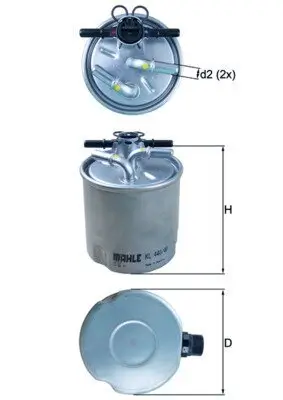 Kraftstofffilter KNECHT KL 440/40 Bild Kraftstofffilter KNECHT KL 440/40