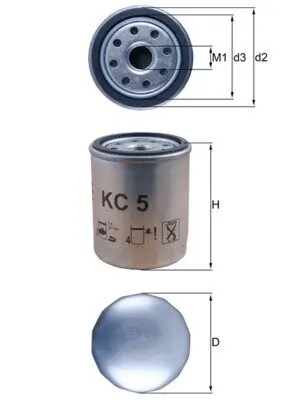 Kraftstofffilter KNECHT KC 5