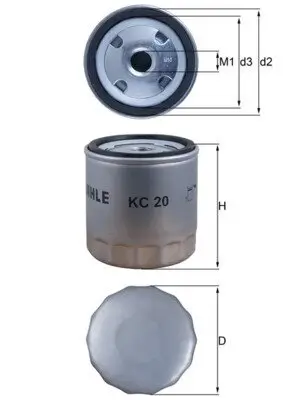 Kraftstofffilter KNECHT KC 20